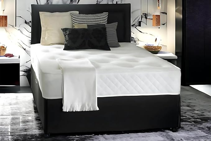 Hudson Divan Bed Set with Orthopaedic Spring Memory Foam Mattress Option
