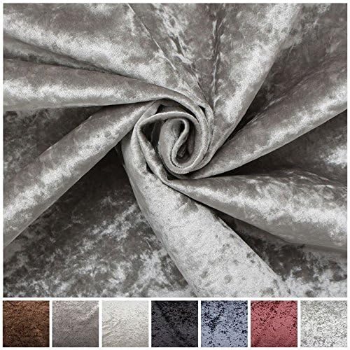 Elmira Cube Design Grey Crushed Velvet Floor Standing Divan Bed Headboard