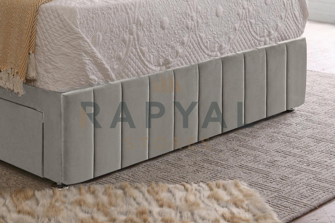 Stourton Divan Bed Set with Tall Button Headboard and Footboard