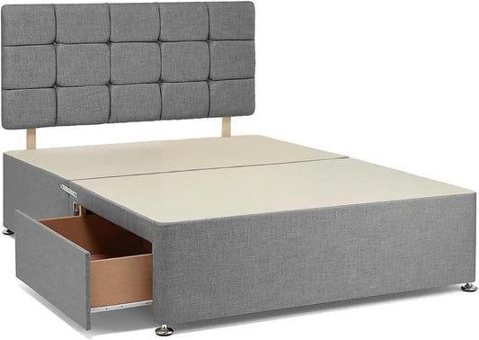 Wilfred Divan Base with Floor Standing Headboard Option